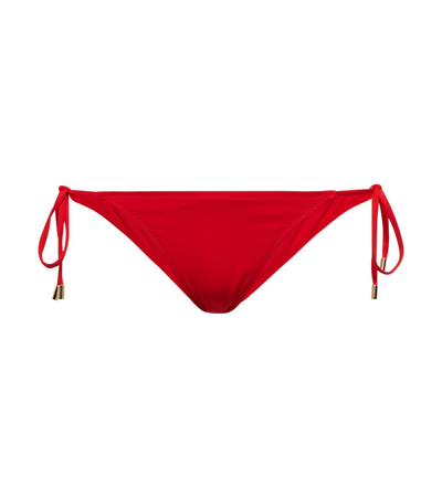 Melissa Odabash Maldives Self-tie Bikini Bottoms In Red
