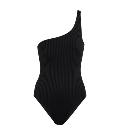 Shop Melissa Odabash Palermo Swimsuit In Black Ribbed
