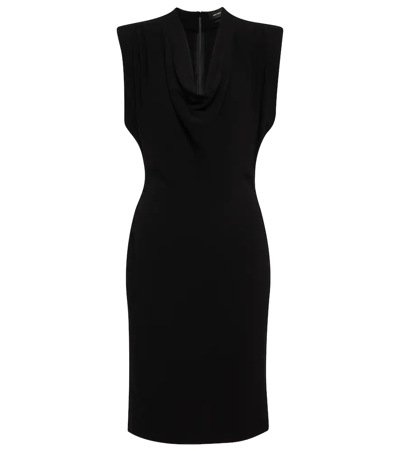 Shop Isabel Marant Rosemay Cowl-neck Cotton Midi Dress In Black