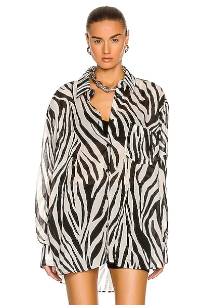 Shop Andamane Georgina Shirt In Zebra