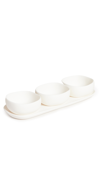 Shop Tina Frey Trio Of Bowls On Dish Set White One Size