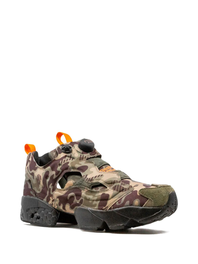 Shop Reebok Original Instapump Fury Mu "camo" Sneakers In Grün