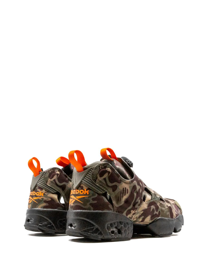 Shop Reebok Original Instapump Fury Mu "camo" Sneakers In Grün