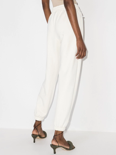 Shop Wardrobe.nyc Cotton Tapered Track Pants In White