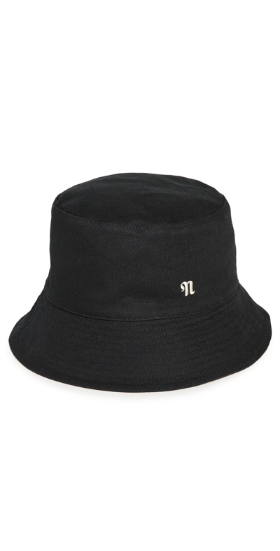 Shop Nanushka Caran Bucket Hat In Black