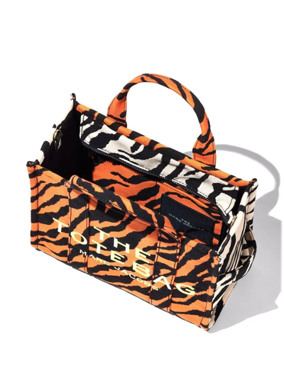 Shop Marc Jacobs Medium The Jacquard Tote Bag In Orange