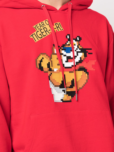 Mostly Heard Rarely Seen 8-bit Year Of Tigerrr Hoodie In Rot
