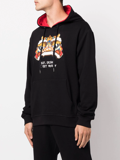 Shop Mostly Heard Rarely Seen 8-bit Eat, Drink & Get Money Hoodie In Schwarz