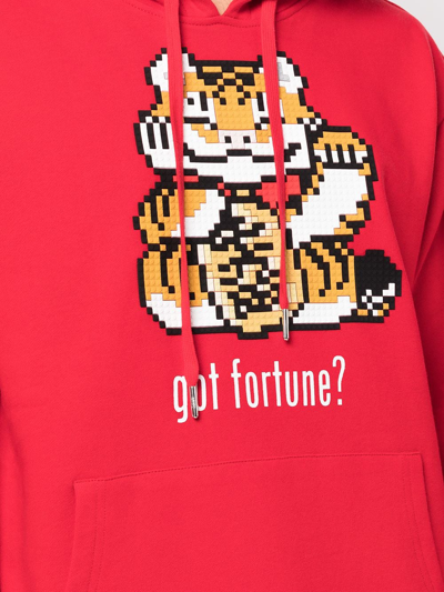 Shop Mostly Heard Rarely Seen 8-bit Got Fortune? Hoodie In Rot