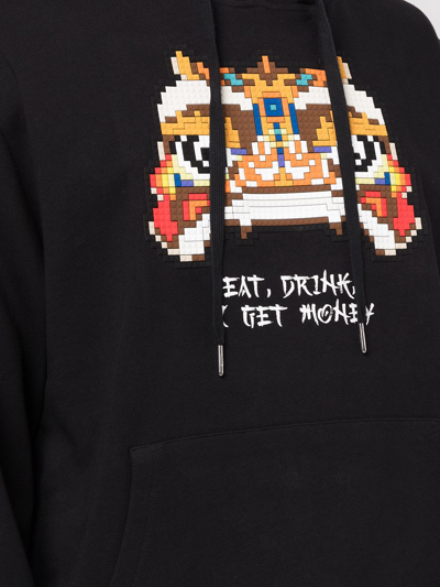 Shop Mostly Heard Rarely Seen 8-bit Eat, Drink & Get Money Hoodie In Schwarz