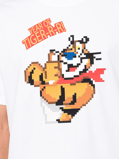 Shop Mostly Heard Rarely Seen 8-bit Year Of Tigerrr T-shirt In Weiss