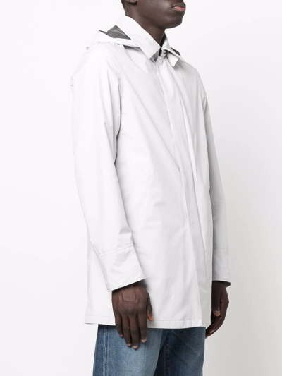 Herno Laminar Water-resistant Hooded Jacket In Grau