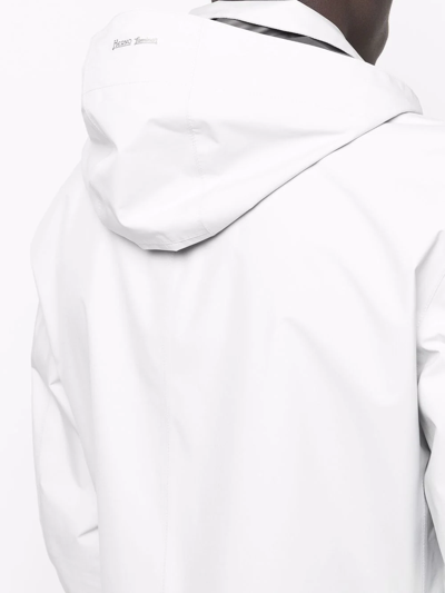 Herno Laminar Water-resistant Hooded Jacket In Grau