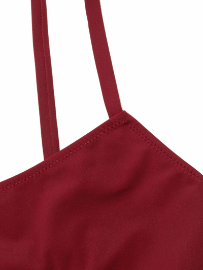 Lido High-waisted Bikini In Rot