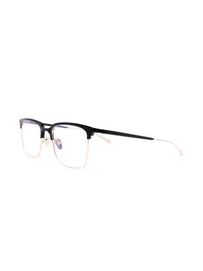 Shop Masunaga Square-frame Glasses In Schwarz