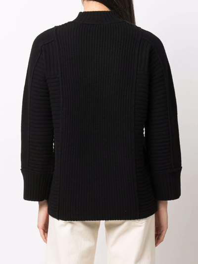 Shop By Malene Birger Crew-neck Wool Jumper In Schwarz