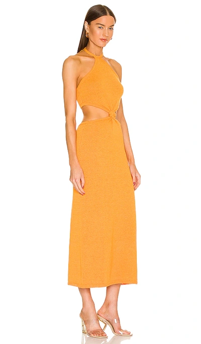 Shop Cult Gaia Cameron Knit Dress In Tangerine