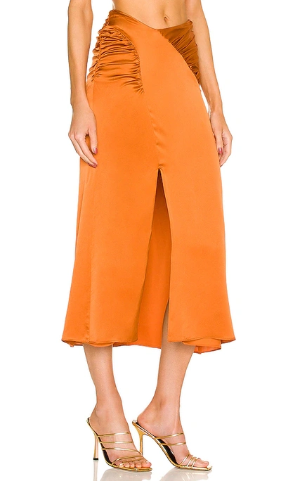 Shop Nicholas Aida Skirt In Orange