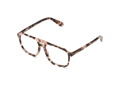 Shop Quay On The Fly Large Rx In Milky Tortoise,clear Rx