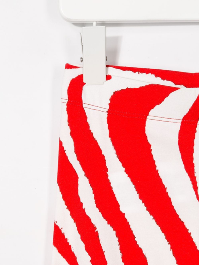 Roberto Cavalli Zebra Foulard Print Leggings In White