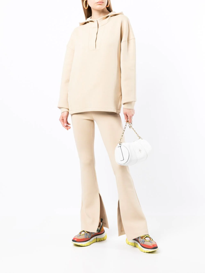 Onefifteen X Beyond The Radar Flared Trousers In Neutrals
