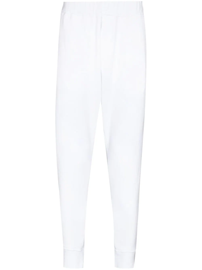 Shop Dsquared2 Sprayed Icon Logo Track Pants In White