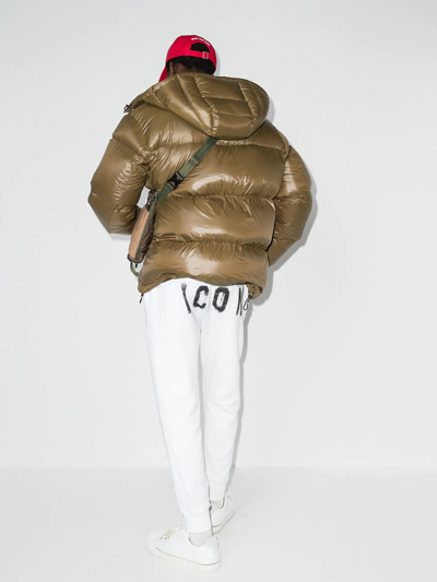 Dsquared2 Sprayed Icon Logo Track Pants In White