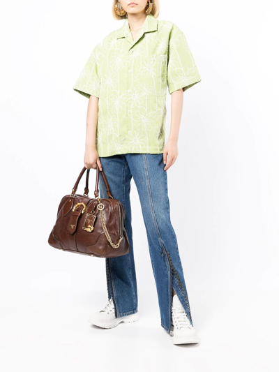 Pre-owned Prada Dragon Tote Bag In Brown