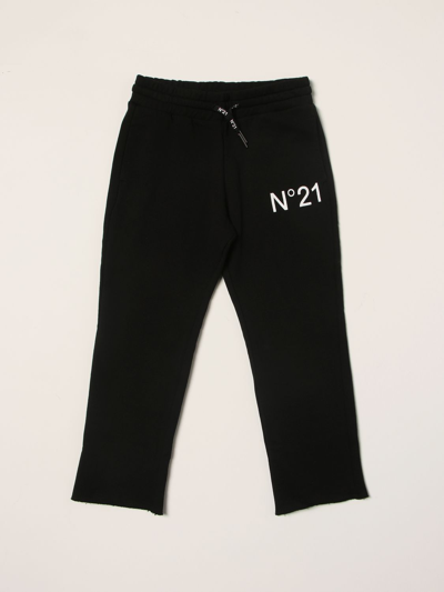 N°21 N ° 21 Jogging Pants In Cotton In Black