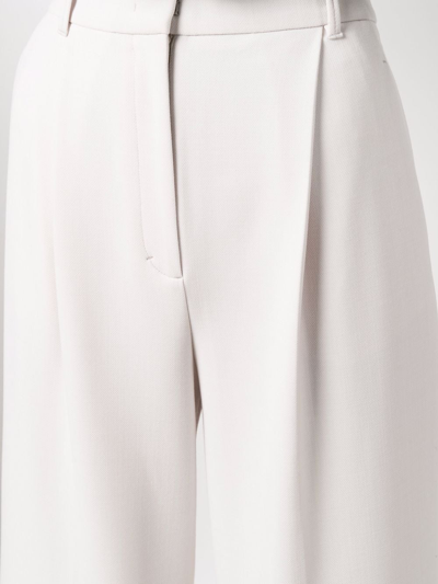 Shop Dorothee Schumacher High-waisted Tailored Trousers In Neutrals