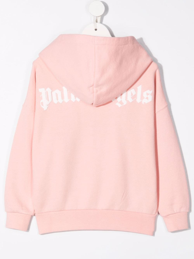 PALM ANGELS LOGO-PRINT OVERSIZED HOODIE 