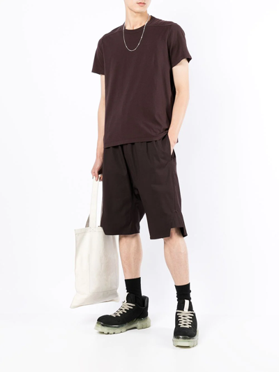 Shop Rick Owens Knit Short-sleeve T-shirt In Purple