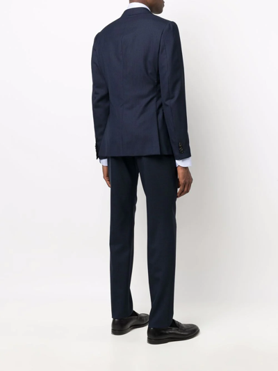 Shop Ermenegildo Zegna Single-breasted Tailored Suit In Blue