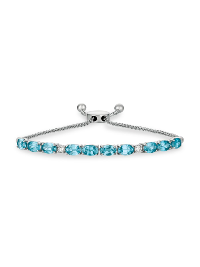 Shop Le Vian Women's 14k Vanilla Gold® , Vanilla Diamond® & Blueberry Zircon™ Bolo Bracelet