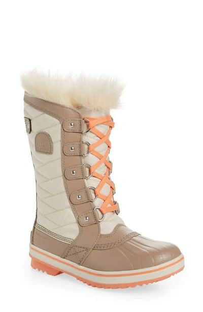 Shop Sorel Tofino Ii Faux Fur Lined Waterproof Boot In Fawn/ Omega Taupe