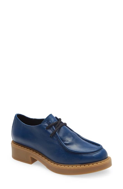 Shop Intentionally Blank Ace Lace-up Loafer In Blue