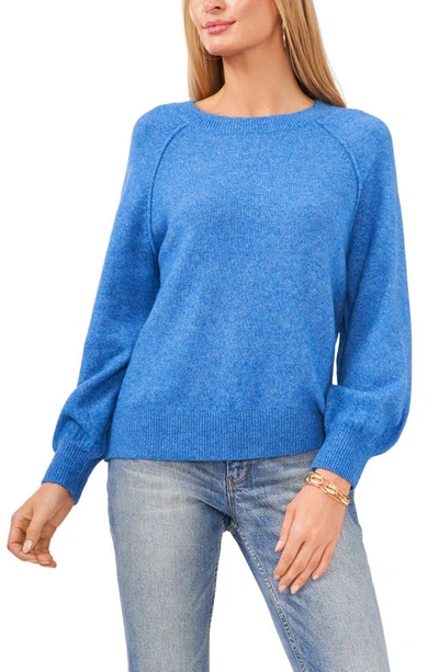 Shop Vince Camuto Raglan Sleeve Sweater In Palace Blue