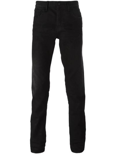 Shop Gucci Stonewashed Classic Jeans In Black