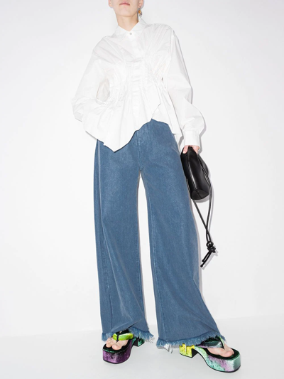 Shop Marques' Almeida Wide-leg Boyfriend Jeans In Blue