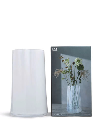 Shop Lsa International Lagoon Lantern Tall Vase In White