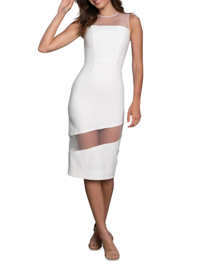 Shop Dress The Population Women's Holiday Valerie Midi Dress In White