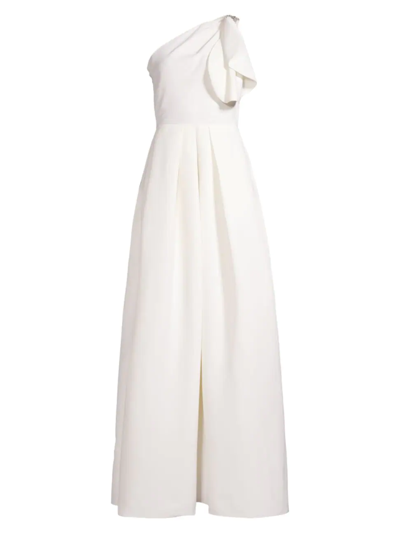 Shop Sachin & Babi Women's Martina One-shoulder A-line Gown In Ivory