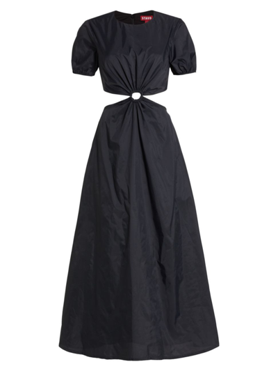 Shop Staud Women's Calypso Cut-out Maxi Dress In Black