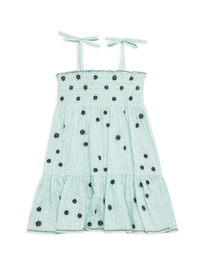 Shop Tanya Taylor Little Girl's & Girl's Mini Leandra Dress In Light Blue