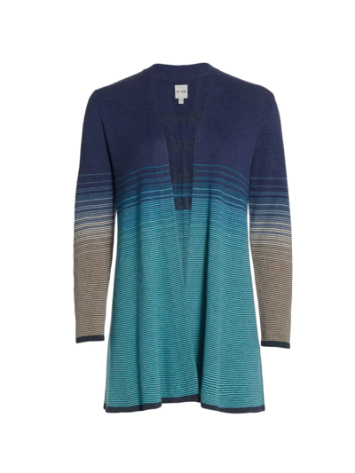 Shop Nic + Zoe Women's Ombré Sky Twirl Cardigan In Blue Multi