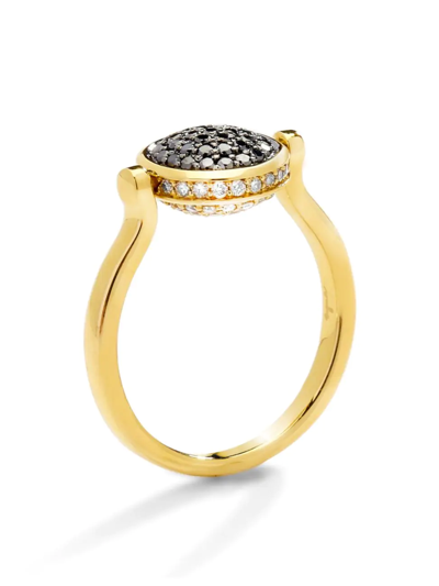 Shop Syna Women's Cosmic 18k Yellow Gold & Diamond Reversible Ring