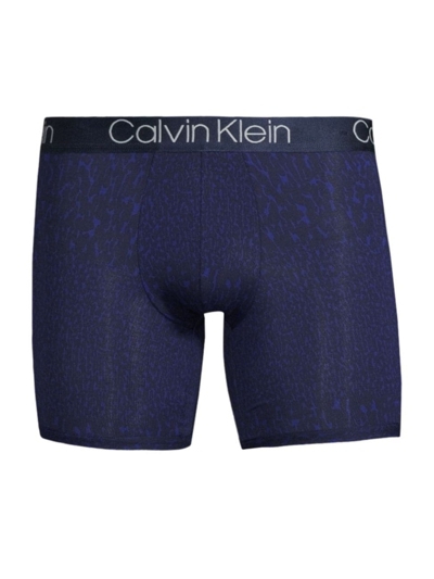 Shop Calvin Klein Men's Ultra-soft Modal Monogram Boxer Brief In Abstract