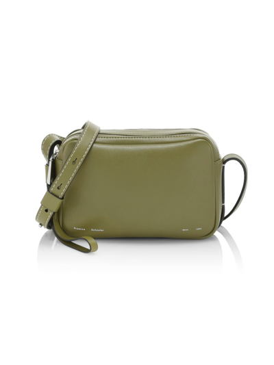 Shop Proenza Schouler White Label Watts Leather Camera Bag In Olive