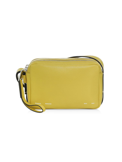 Shop Proenza Schouler White Label Watts Leather Camera Bag In Chartreuse