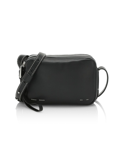 Shop Proenza Schouler White Label Women's Watts Leather Camera Bag In Black